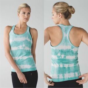 Lululemon swiftly tech racerback tank, tranquil, blue tie-dye